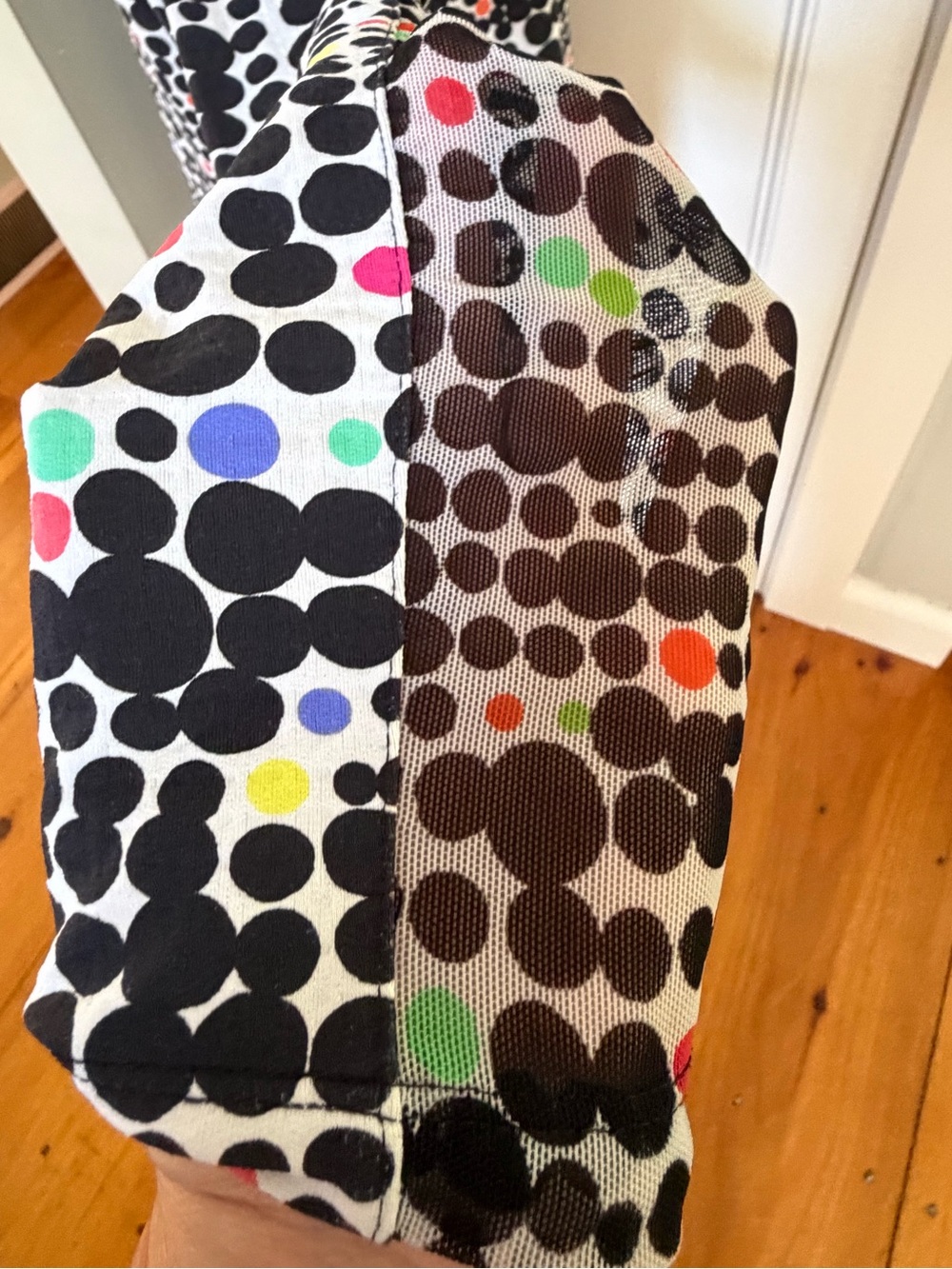 IBKUL Dots Demi Crew Neck Long Sleeve Top. Women's Size: L. - Picture 7 of 10